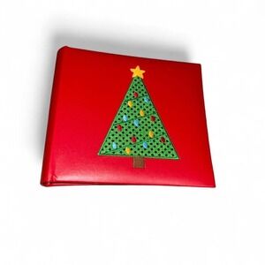 Vintage‎ New Red Christmas Tree Photo Album Holds 160 6x4 photos